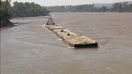 Tug And Five Barges