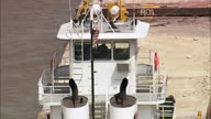 Tug And Five Barges