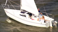 Sail Boat On Branched Oak Lake