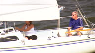 Sail Boat On Branched Oak Lake