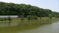 Freight Train Along The West Bank Of The Platte River
