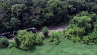 Freight Train Along The West Bank Of The Platte River