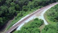 Freight Train Along The West Bank Of The Platte River