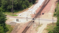 Freight Train Along The West Bank Of The Platte River