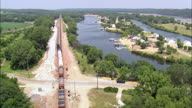 Freight Train Along The West Bank Of The Platte River