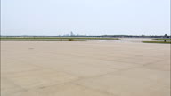 Taking Off Across Runways At Omaha Airport