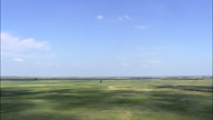 Flight Tracking Past Grassland And Farms