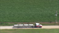 Flight Pulling Away From Truck And Trailer