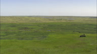 Flight Over South Twin Lake And Grassland